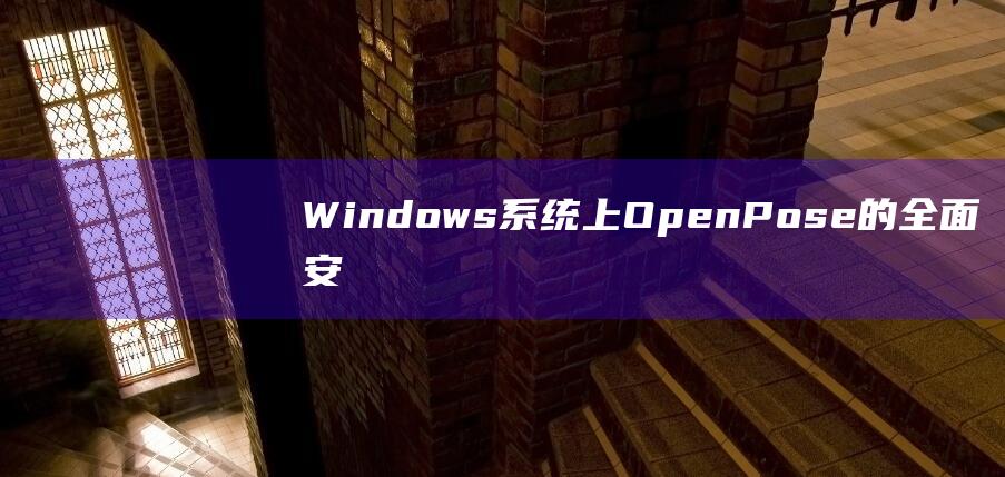 Windows系统上OpenPose的全面安