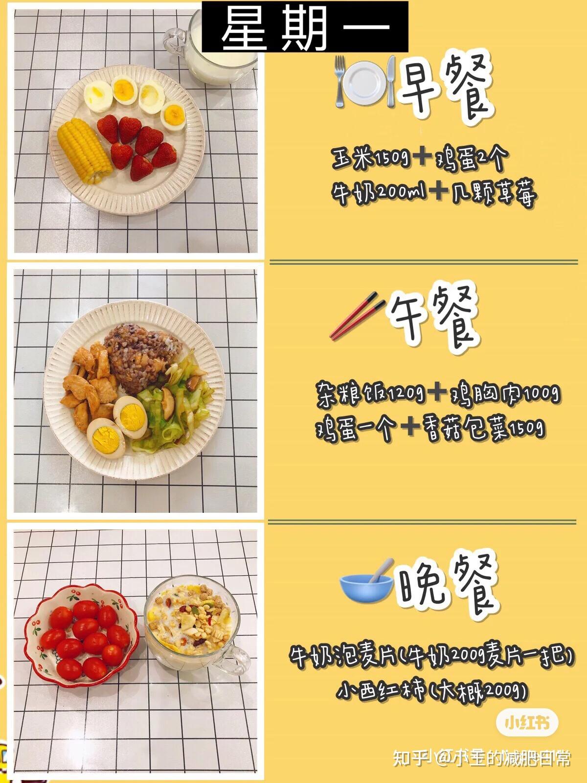 减肥食谱一周瘦10斤