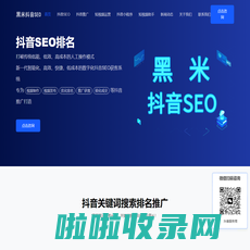 抖音SEO_关键词搜索排名优化_黑米抖音SEO