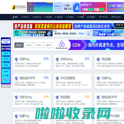 ITDOG - 在线ping_在线tcping_网站测速_HTTP测速_API测速_路由追踪_在线MTR_DNS查询_ITDOG-云邦畅想