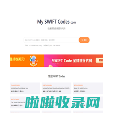 全球银行SWIFT Codes& BIC Codes专业数据库